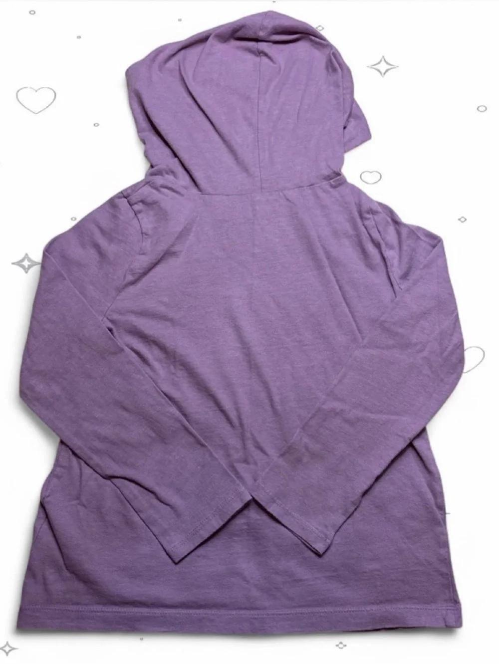 Carter’s Girls 7 Purple We Are The Future Hooded Graphic Tee Shirt